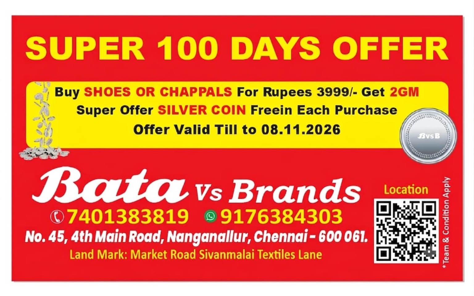 Silver coin offer